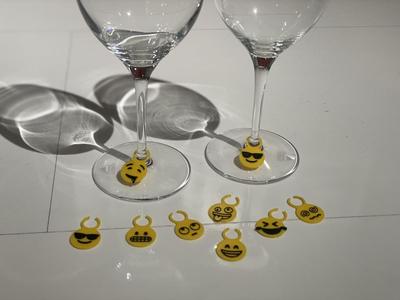 Emoji Wine Glass Charms