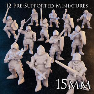 15mm - Knights on Foot - Late Medieval