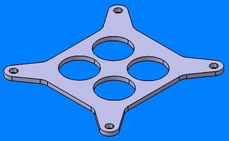Holley 4150 Gasket Template