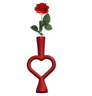 Vase coeur Saint Valentin