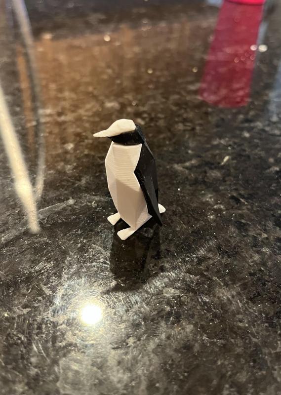 Two Color interlocking Penguin