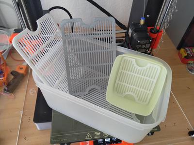 Parametrierbare Abtropfgitter