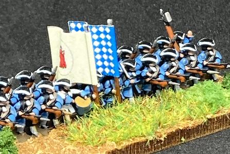 6mm XVIII INFANTRY TRICORN  advancing 