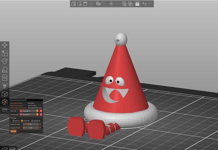 Articulated ornament Happy Hat
