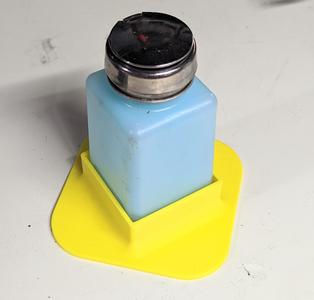 No-Tip Base for Pump Top Solvent Dispenser IPA Bottles