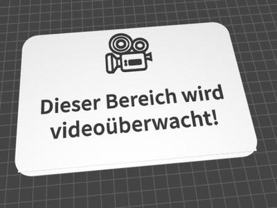 Warning Sign - Area Under Video Surveillance