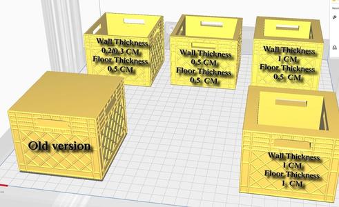 crate different thicknesses