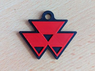 Massey Ferguson logo keychain
