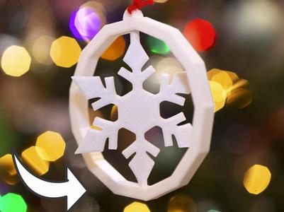 Spinning Snowflake Tree Ornament