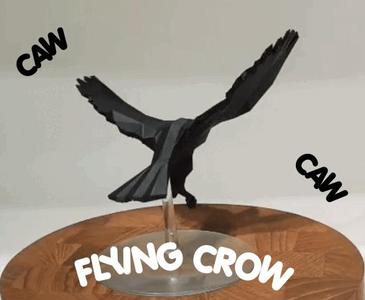 Low Poly Flying Crow