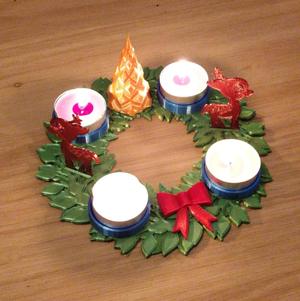 Christmas Wreath - Adventskranz - Everything separate