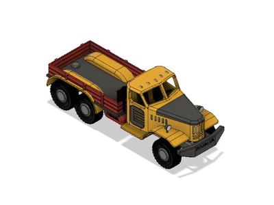 Yellow Zil Old School Dump Truck
