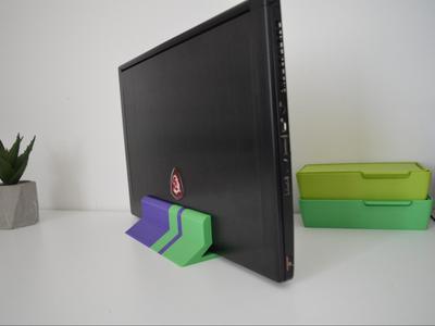 Vertical laptop stand