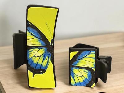 Blue Butterfly Decorative Hair Clip Plate Personal