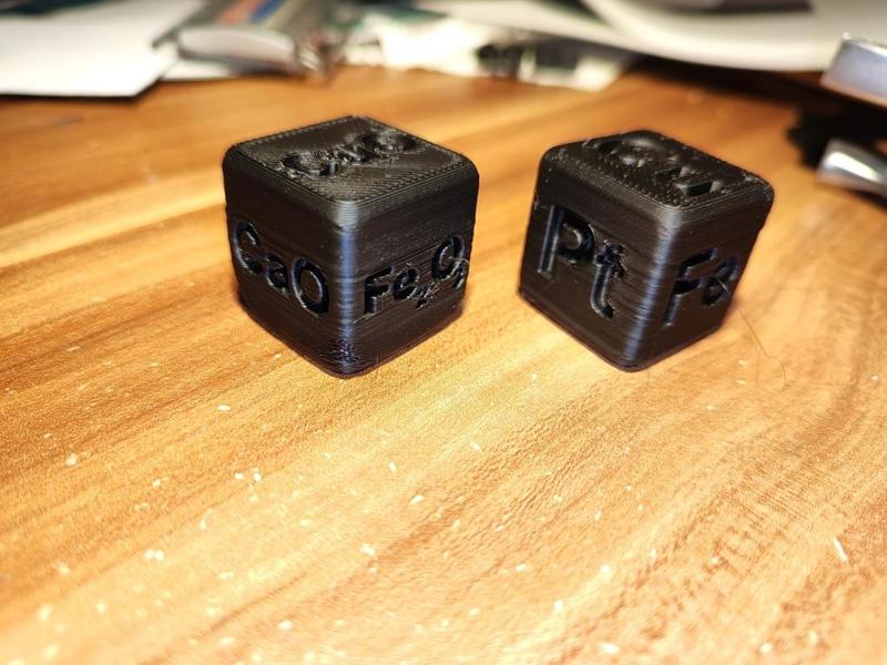 Metal (Elements) Metaloxide Dice