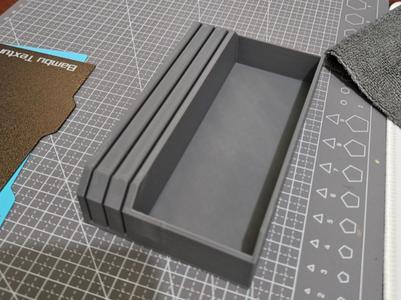 A1 Mini build plate holder with cloth storage