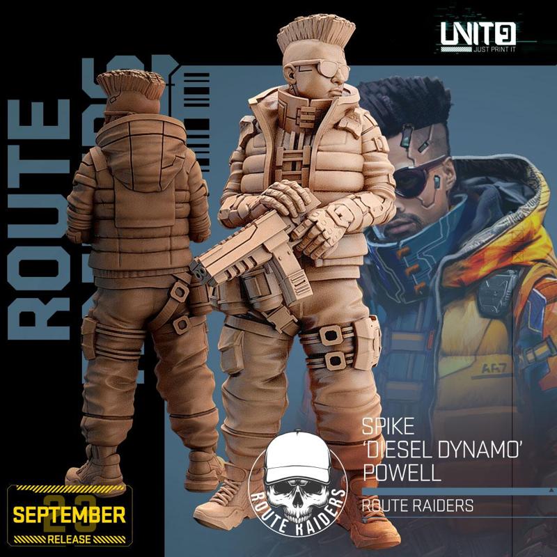 Cyberpunk - Spike 'Diesel Dynamo' Powell - Route Raiders