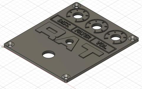 THE RAT Guitar Effects Pedal Enclosure