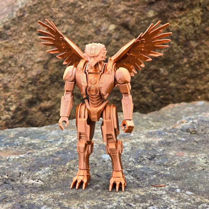 Articulated Retro Electronic Eagle Action Figure