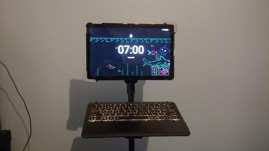 Keyboard Tray for a Tablet Tripod