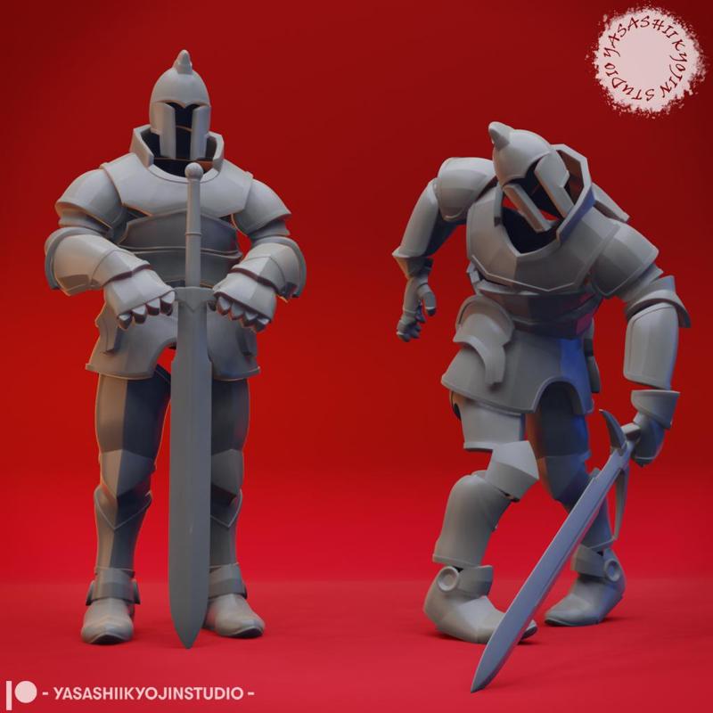 Animated Armour - Tabletop Miniature (Pre-Supported)