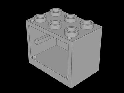 Lego Compatible (92410.dat) Container Cupboard  2 x  3 x  2 with Hollow Studs