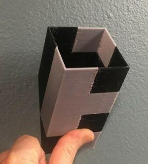Wall Mounted Holster for Minecraft Torch