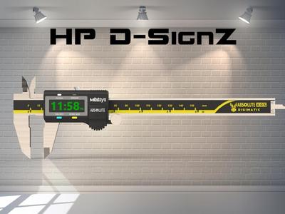 VERNIER CALIPER WALL CLOCK
