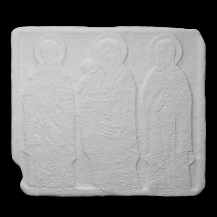 Relief with the Virgin Mary and two saints