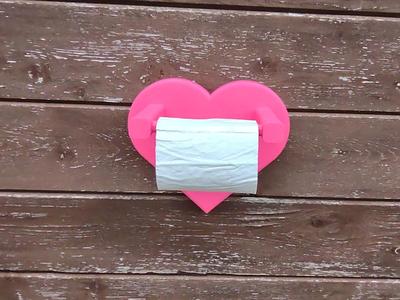 Heart Shaped Toilet Roll Paper Holder 