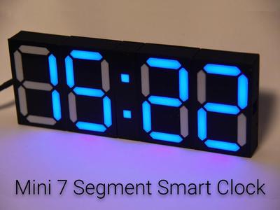 Mini 7 Segment Smart Clock