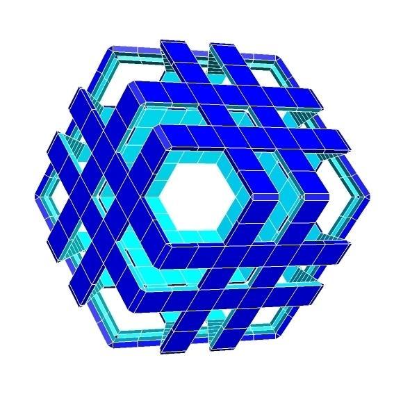 BANDED RHOMBIC DODECAHEDRON 1
