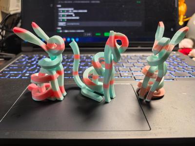 Line Art 3D Animal Series