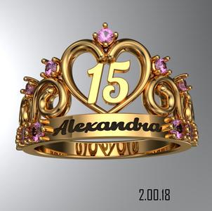 ring 15 heart alexandra