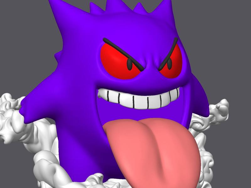 Gengar Shadow Trickster Pokemon Edition AMS Ready 