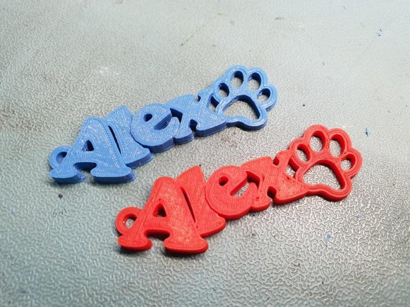 Alex Dog Keychain