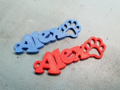 Alex Dog Keychain