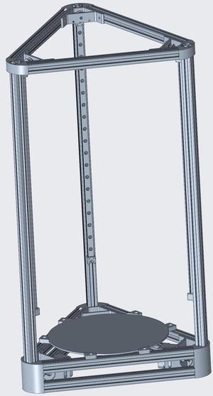 Anycubic Kossel Linear Plus Frame CAD Model