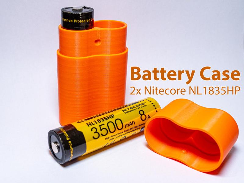 Battery Case - 2x NITECORE NL1835HP