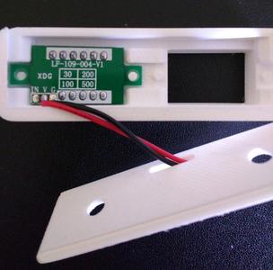 Housing for two LED voltmeters with 3 or 2 wires 0.36 "