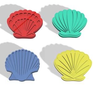POLYMER CLAY CUTTERS SEA SHELLS X4 DESIGNS