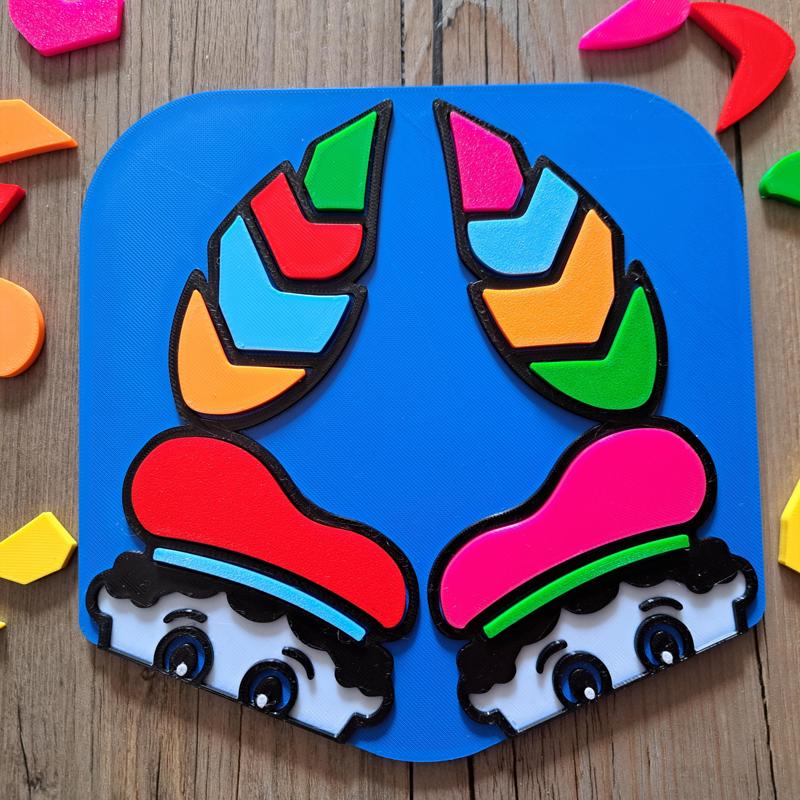 Sinterklaas kiekeboe Piet / gluur Piet puzzel