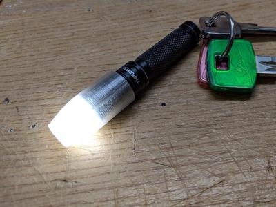 Thrunite Ti3 (or other 14mm diam. flashlight) diffusor with spare battery holder