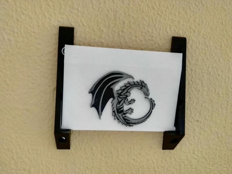 Flip-down shelf with dragon