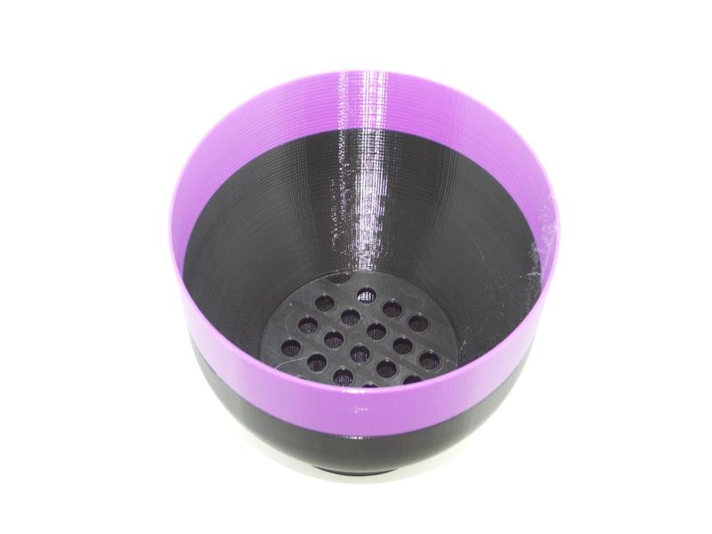 Popcorn bowl with seed separator