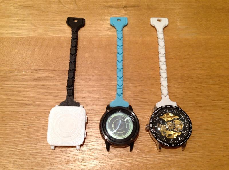 Pocket Watch Converter - for the Pebble Time and other watches that use 20mm, 21mm or 22mm watch bands