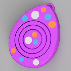 Easter Egg Gyroscope Keychain