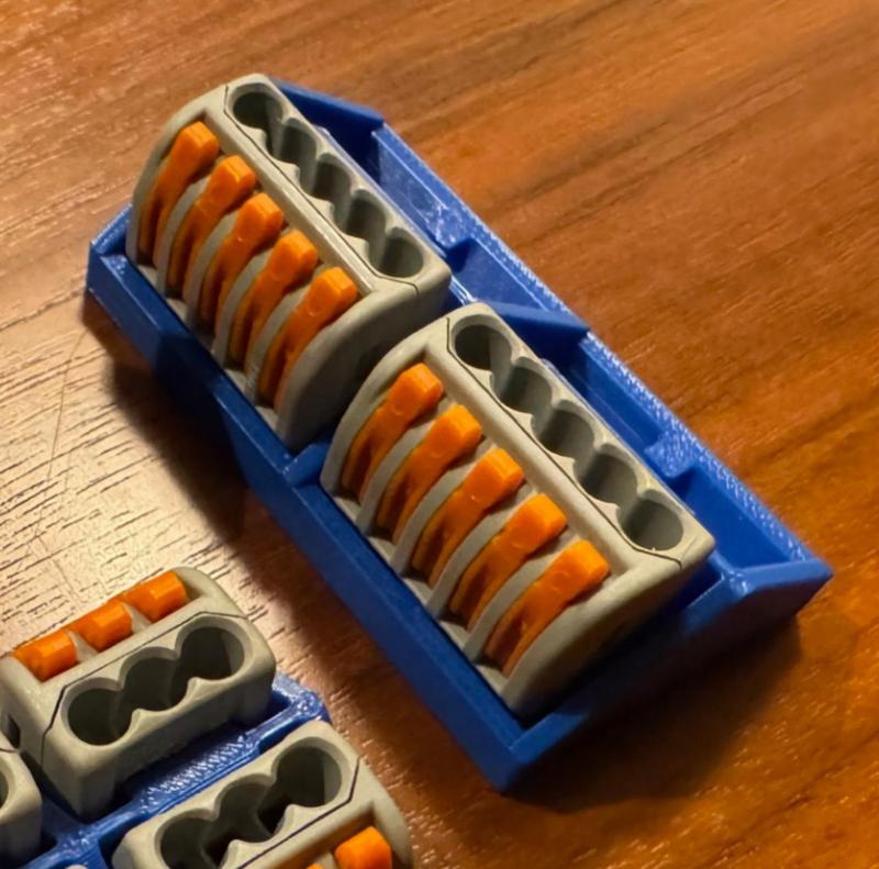 WAGO 222 5x4 Mount for behind Lutron keypads.