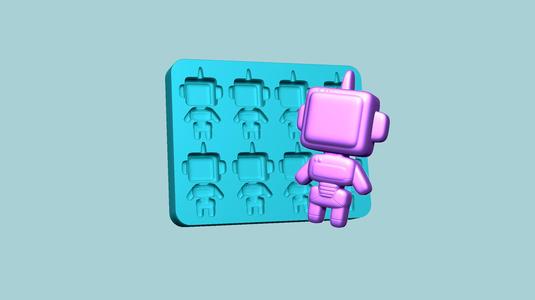 Jelly Candy Robot Molding - Gummy Mould