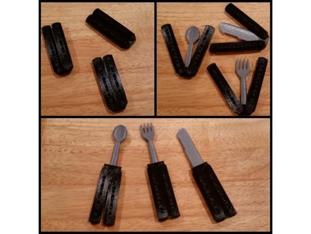 Print-In-Place Butterfly Cutlery Set